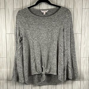 Lauren Conrad Gray Long Sleeve Top